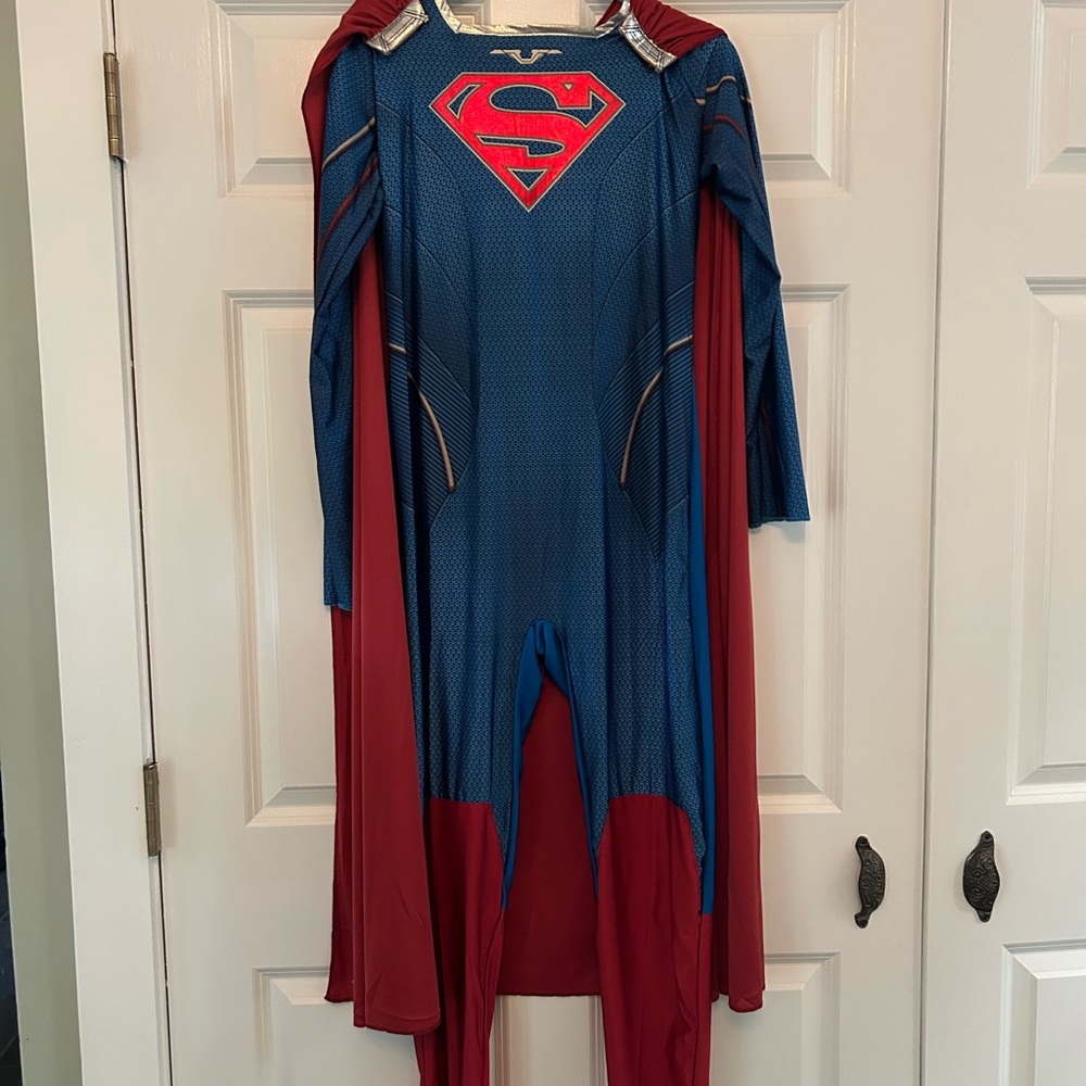 DC Comics Blue and Red Superhero Jumpsuit